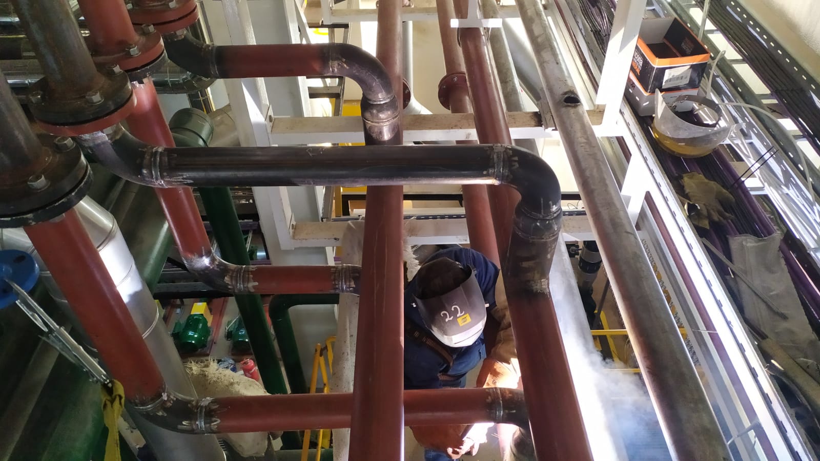 Soldadura en cañerías de proceso